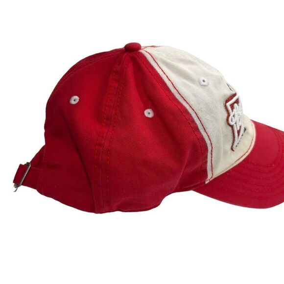 Y2k sparkles Budweiser Baseball Cap Red/Blue Adjustable Strap Hat - Picture 6 of 12